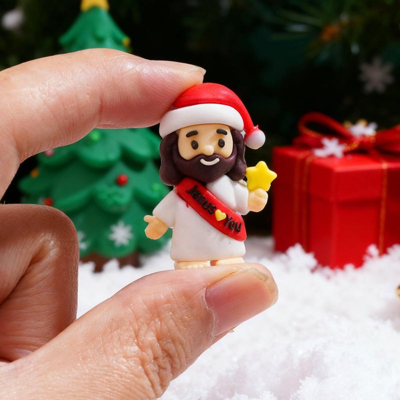 50Pcs Mini Jesus Figures – Bulk Pack of Religious Toy Figurines for Sunday School,Easter Egg Stuffers&Party Favors,Cute Jesus Hide and Seek Game,Christian Classroom Gifts  (Loves You Theme) - Image 2
